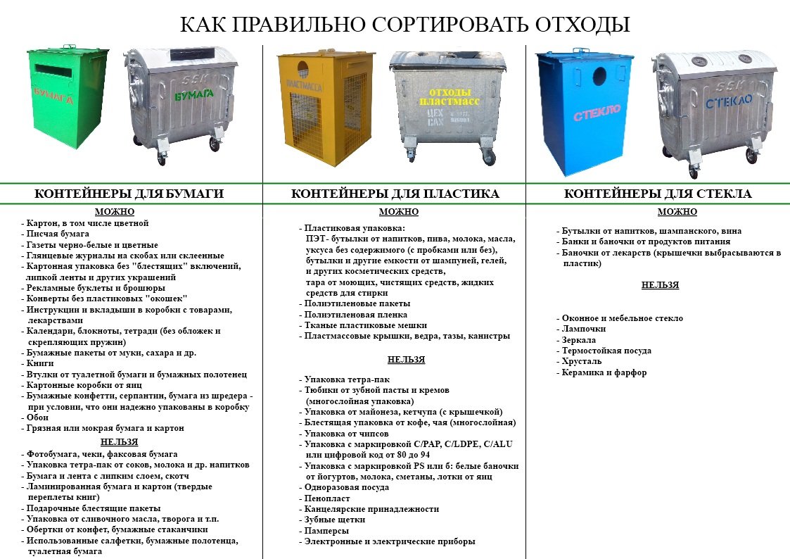 Как правильно сортировать отходы